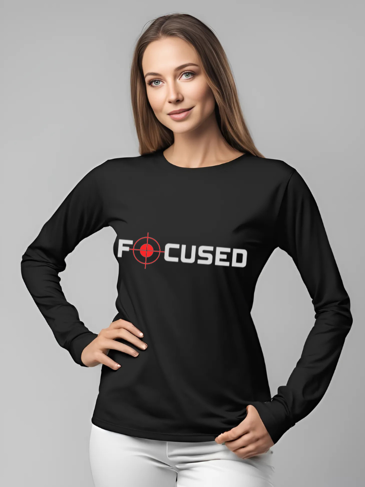 Mockup featuring a women's T-shirt with an F-themed design, offering a trendy and stylish appearance.
